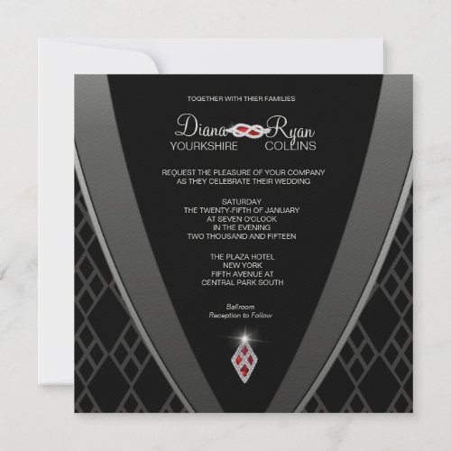 Diamond Black Tie Invitation