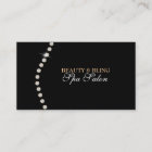 Diamond Bling Beauty Black Spa Salon Business Card
