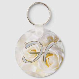 Diamond Bling H Keychain