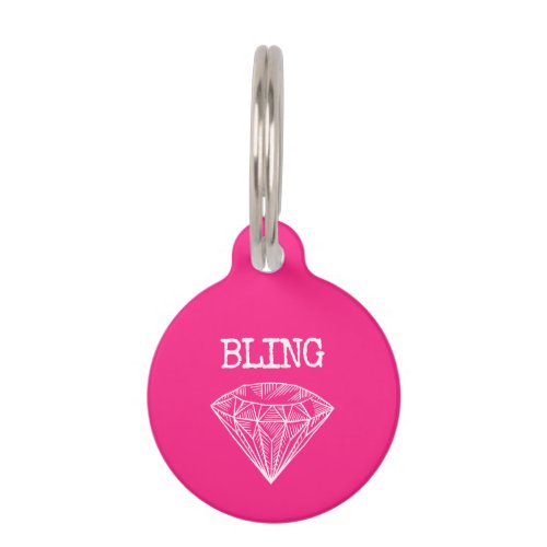 Diamond Bling Pet ID Tag