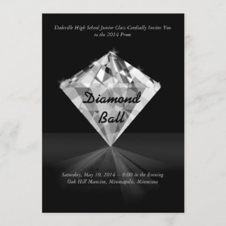 Diamond - Bling Prom Invitations