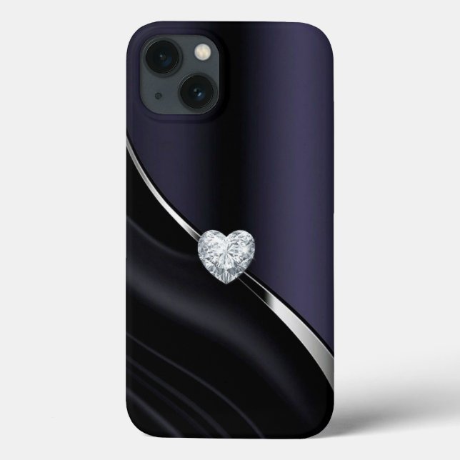Diamond blue black Case-Mate iPhone Case (Back)