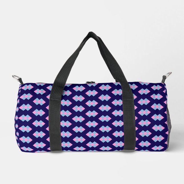 Diamond Blue Small Duffle Bag (Front)