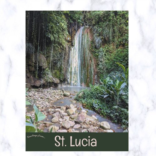  Diamond Botanical Gardens St Lucia  Postcard
