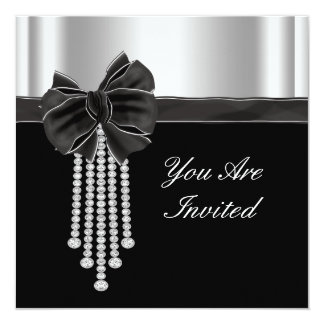 black invitation template