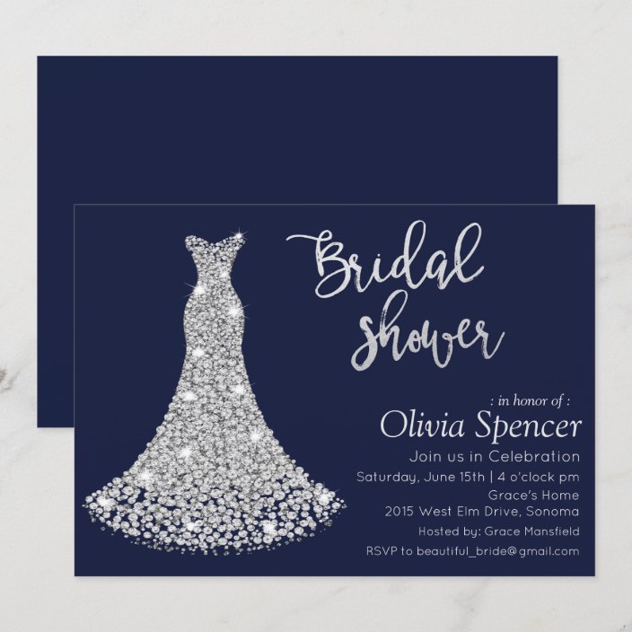 Diamond Bridal Shower Invitation