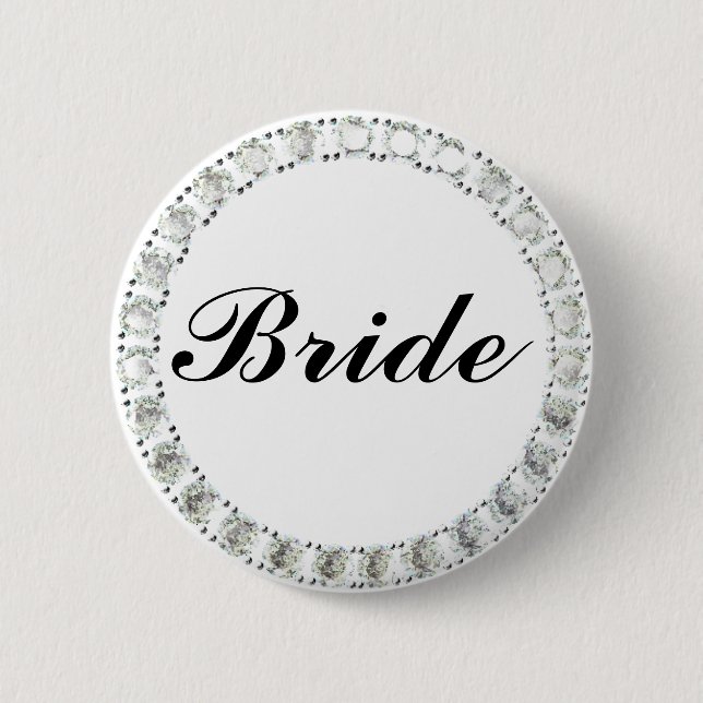 Diamond Bride-white Button (Front)