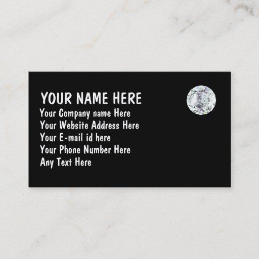 Customizable DIAMOND Business Card