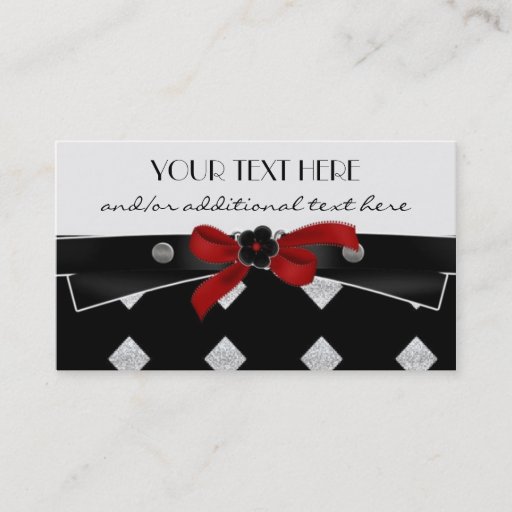 Customizable Diamond Business Card