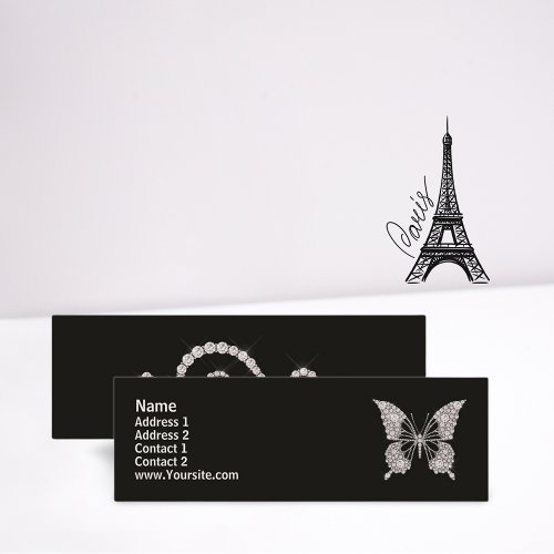 Diamond Butterfly Mini Business Card