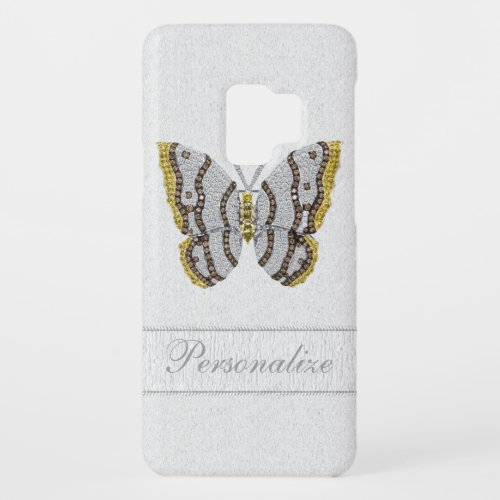 Diamond Butterfly Print Personalized Case_Mate Samsung Galaxy S9 Case