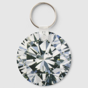 Diamond Button Keychain