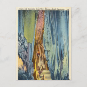 Diamond Castle Corridor, Shenandoah Caverns, Va Postcard