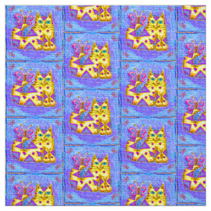 Diamond Cat Fabric