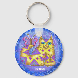 diamond cat Keychain