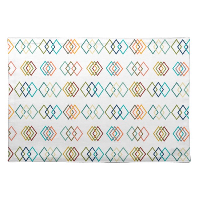 Diamond Chains  Cloth Placemat (Front)