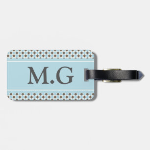 Diamond Checked Luggage Tag