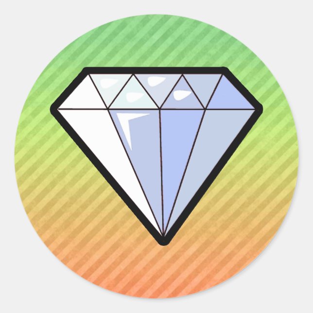 Diamond Classic Round Sticker (Front)