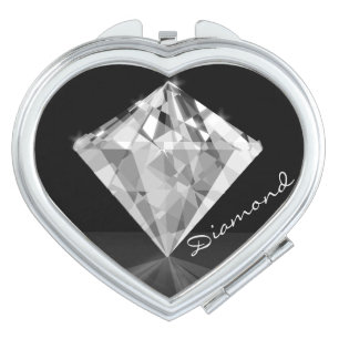 Diamond Compact Mirror