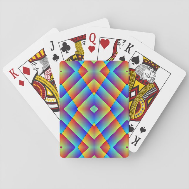 Diamond Computer Art Playing Cards (Back)