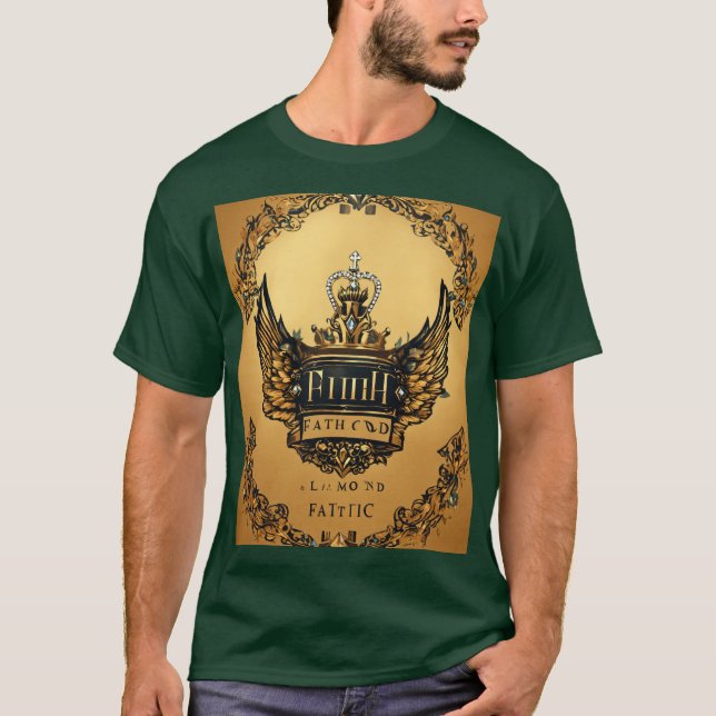 "Diamond CROW Design T-Shirt–Unique, Bold Graphic' T-Shirt (Front)