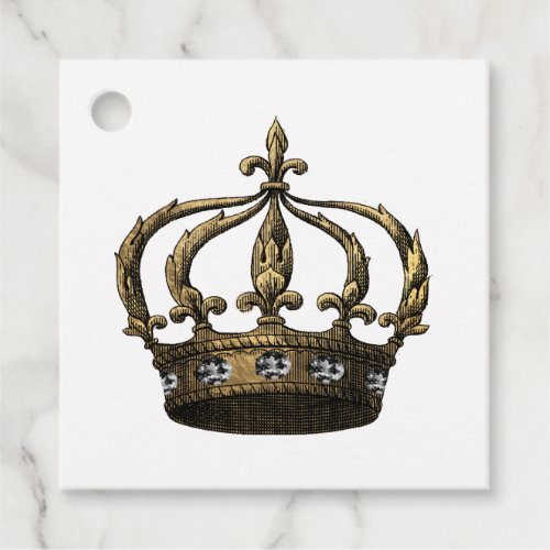 Diamond Crown Favor Tags