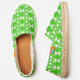 Diamond Curl Pattern Espadrilles