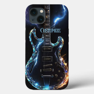 Diamond Cut Electric Guitar iPhone 13 Case
