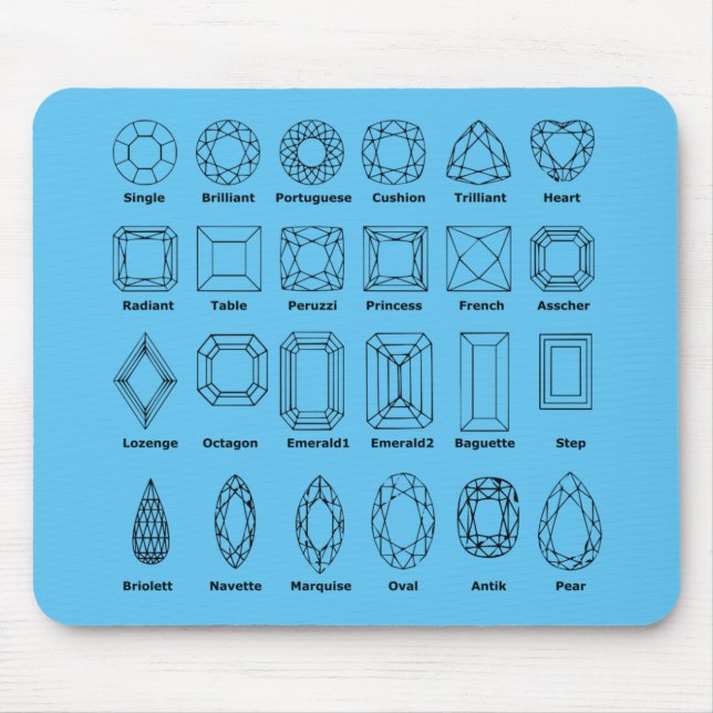Diamond Cuts Mouse Pad (Front)