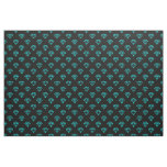 Diamond - Cyan on Black Fabric