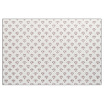 Diamond - Dark Brown on White Fabric