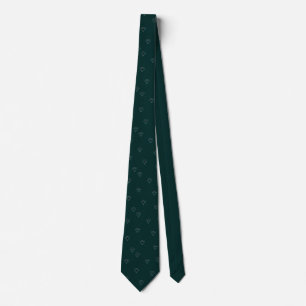 Diamond dark green neck tie