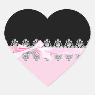 Diamond Delilah Heart Sticker