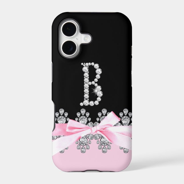 Diamond Delilah Initial: B Iphone Case (Back)