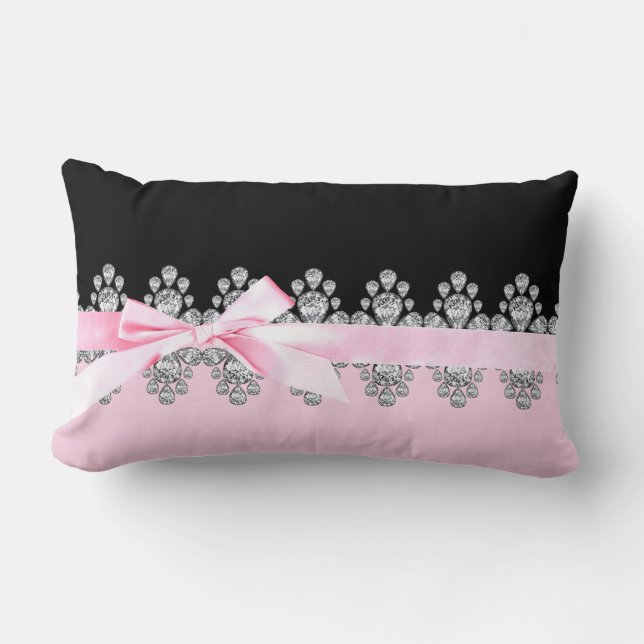 Diamond Delilah Lumbar Pillow (Front)