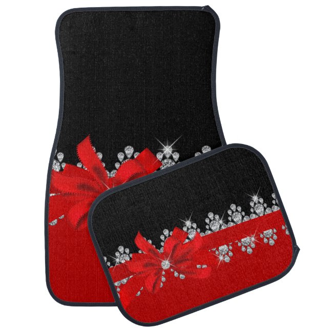 Diamond Delilah (Red) Car Floor Mat (Set)