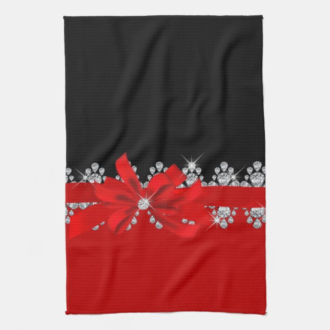 Diamond Delilah (Red) Towel (Vertical)