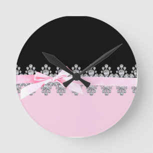 Diamond Delilah Round Clock