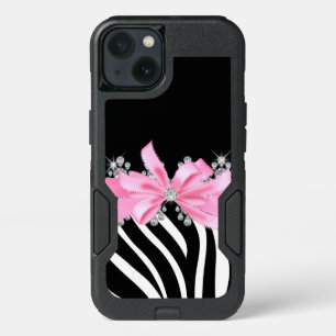 Diamond Delilah Zebra (Pink) iPhone 13 Case