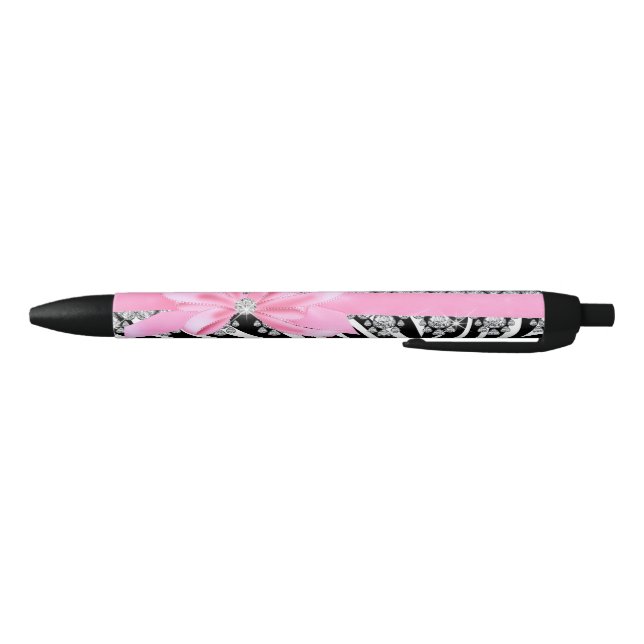 Diamond Delilah Zebra (Pink) Pen (Bottom)