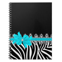 Diamond Delilah Zebra (Teal)