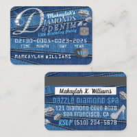 Diamond & Denim Party Invitations