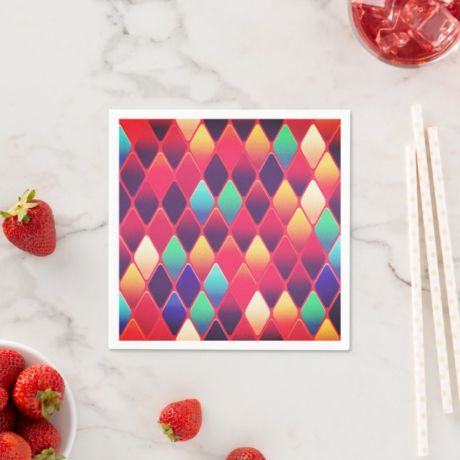 Diamond Design Napkins (Insitu)