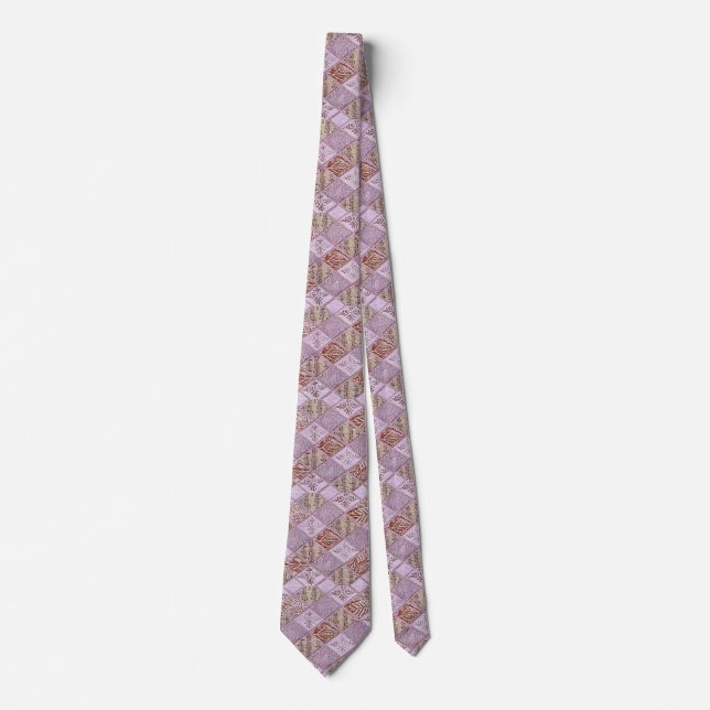 Diamond Designs In Pinks Neck Tie (Front)