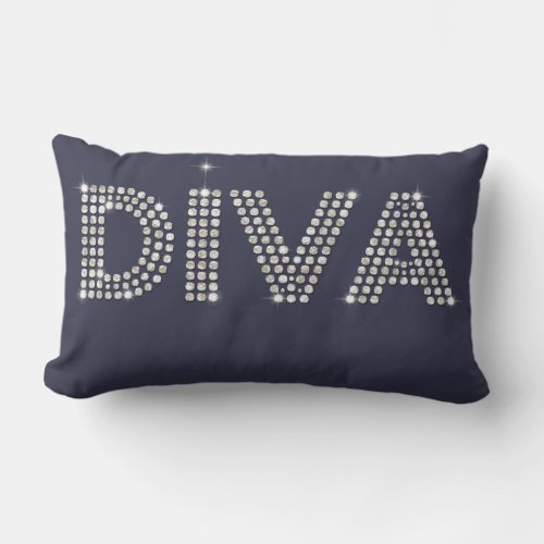 Diamond Diva Lumbar Pillow