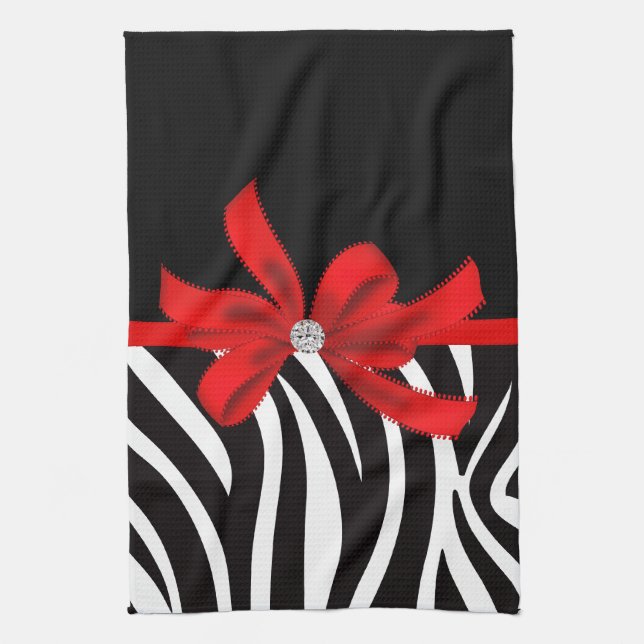 Diamond Diva (red) Towel (Vertical)