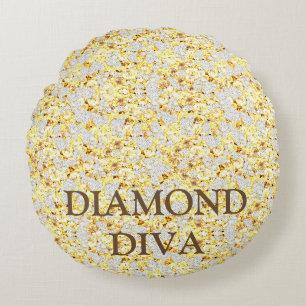 DIAMOND DIVA ROUND PILLOW