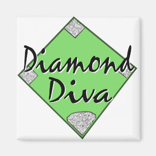 Diamond Diva Softball Magnet