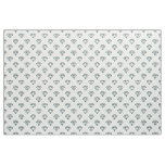 Diamond - Dk Moss Green on White Fabric