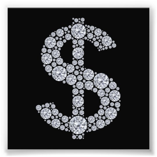 Diamond Dollar Sign Bling | Zazzle.com